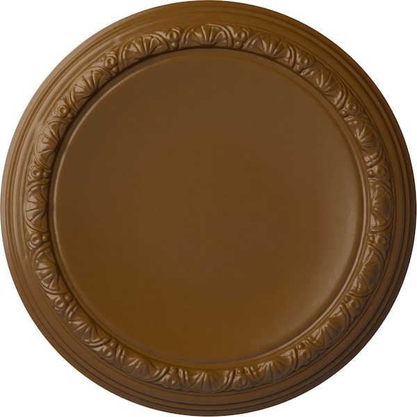 Ekena Millwork Carlsbad Ceiling Medallion (Fits Canopies up to 14 1/4"), 19 1/2"OD x 1 3/4"P, Smokey Topaz CM19CASTF - main